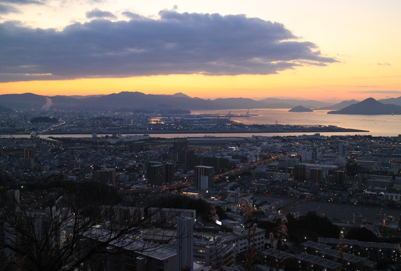 鈴が峰公園の日の出直前