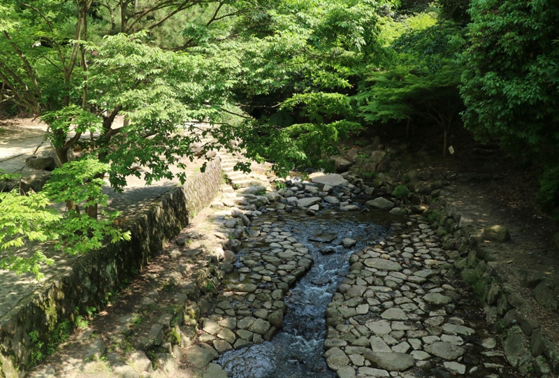 水分峡、川は自由に下りて遊べそう