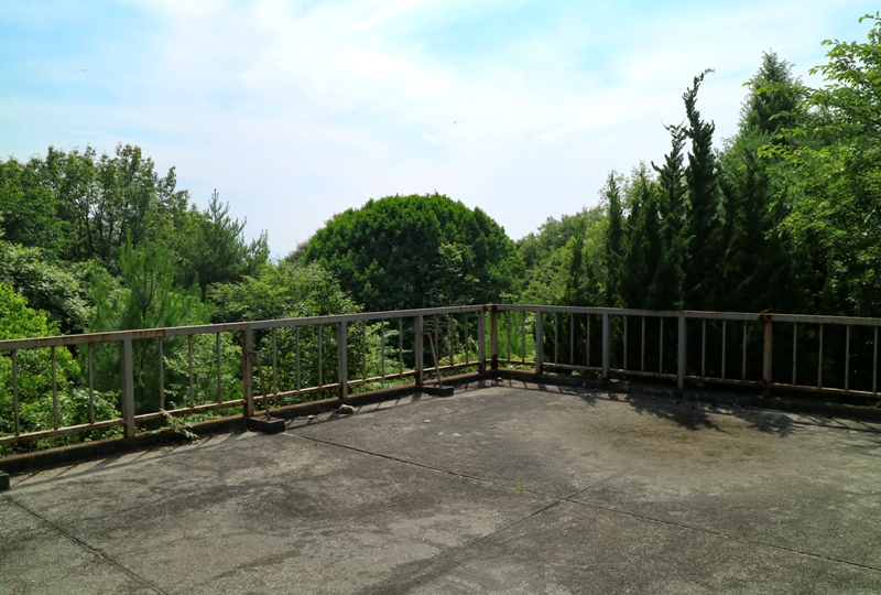 水分峡、石ころび池付近にある展望台からの眺め