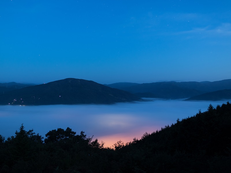 「吉和展望台」から望む雲海