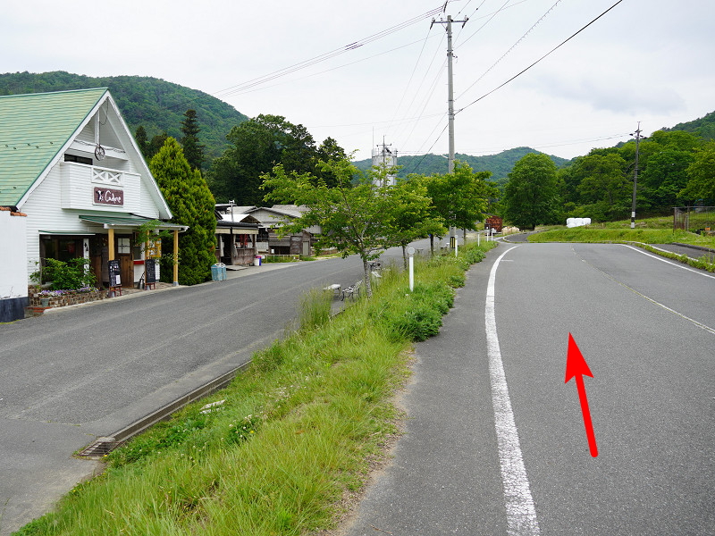 上ノ原牧場カドーレを通過してクロボヤ峡へス